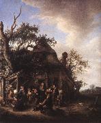 OSTADE, Adriaen Jansz. van Merry Peasants af Spain oil painting artist